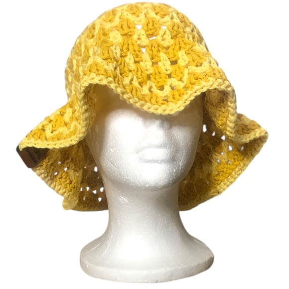 Crochet Bucket Hat | Mustard Yellow main image 12